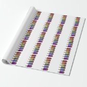 Regenboog Popsicle Parade Cadeaupapier (Uitgerold)