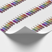 Regenboog Popsicle Parade Cadeaupapier (Hoek)