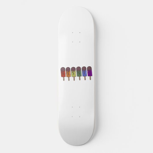 Regenboog Popsicle Parade Persoonlijk Skateboard (Voorkant)
