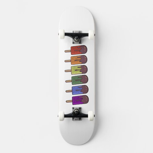 Regenboog Popsicle Parade Persoonlijk Skateboard (Voorkant)