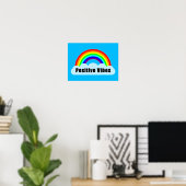 REGENBOOG - Positieve Vibes Poster (Thuiskantoor)
