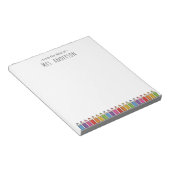 Regenboog Potloden Kleuterleidster Notitieblok (Schuin)