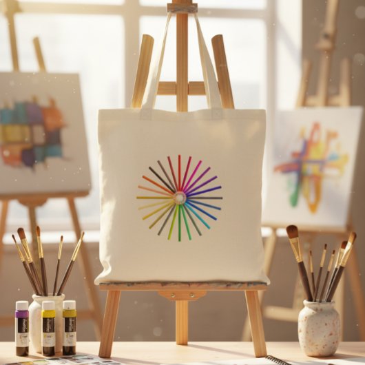 Regenboog Potlood Creatieve Boodschappentas Tote Bag