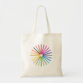 Regenboog Potlood Creatieve Boodschappentas Tote Bag (Voorkant)
