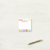 Regenboog Potlood Notitie van de Leraar Post-it® Notes (Op bureau)