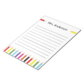Regenboog Potlood Onderwijs Notitieblok (Schuin)