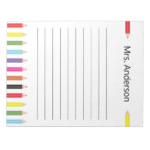 Regenboog Potlood Onderwijs Notitieblok (Voorkant)