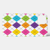 regenboog preppy argyle patroon Case-Mate iPhone case (Achterkant (horizontaal))