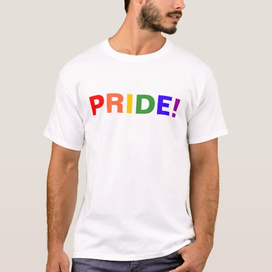 Regenboog PRIDE 1 T-shirt (Voorkant)