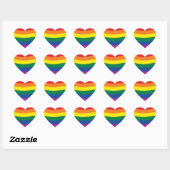 Regenboog Pride Beweging Vlag Hart Sticker (Vel)