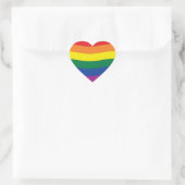Regenboog Pride Beweging Vlag Hart Sticker (Tas)