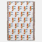 Regenboog Pride Chai Vlag Deken (Voorkant Verticaal)