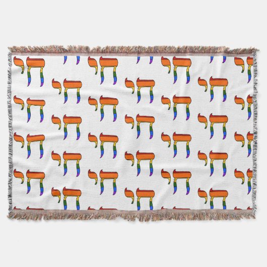 Regenboog Pride Chai Vlag Deken (Voorkant)