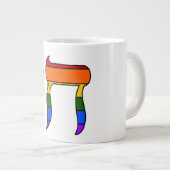 Regenboog Pride Chai Vlag  Grote Koffiekop (Voorkant rechts)