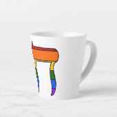 Regenboog Pride Chai Vlag  Latte Mok (Rechterhoek)
