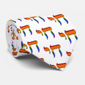 Regenboog Pride Chai Vlag  Stropdas (Opgerold)