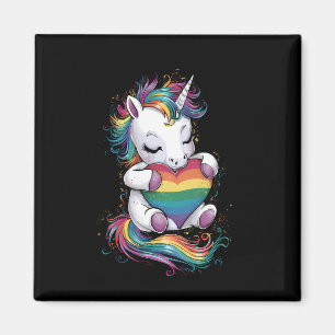 Regenboog Pride Eenhoorn Hart Regenboog Vlag Lgbt Magneet