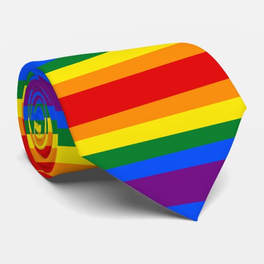 Regenboog Pride Gespeeld Stropdas (Opgerold)
