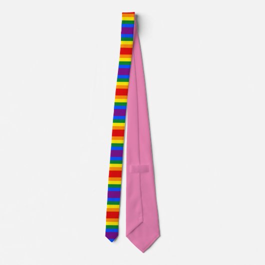 Regenboog Pride Gespeeld Stropdas (Achterkant)