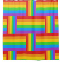 Regenboog Pride Grid Douchegordijn