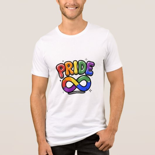 Regenboog Pride Hart Kunst Tri-Blend Shirt (Voorkant)