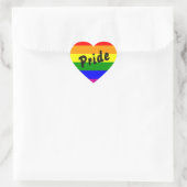 Regenboog Pride Hart Vlag Sticker (Tas)