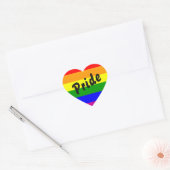 Regenboog Pride Hart Vlag Sticker (Envelop)