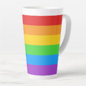 Regenboog Pride Latte Mok (Rechterhoek)
