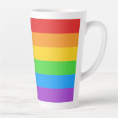 Regenboog Pride Latte Mok (Rechts)