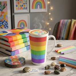 Regenboog Pride Latte Mok