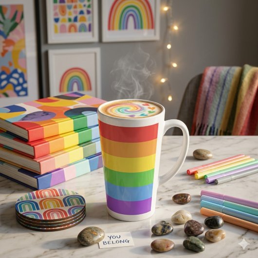 Regenboog Pride Latte Mok