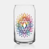 Regenboog Pride LGBT Blikvorm Glas (Voorkant)