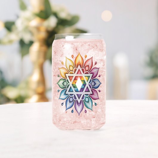 Regenboog Pride LGBT Blikvorm Glas (Insitu (Huwelijk))