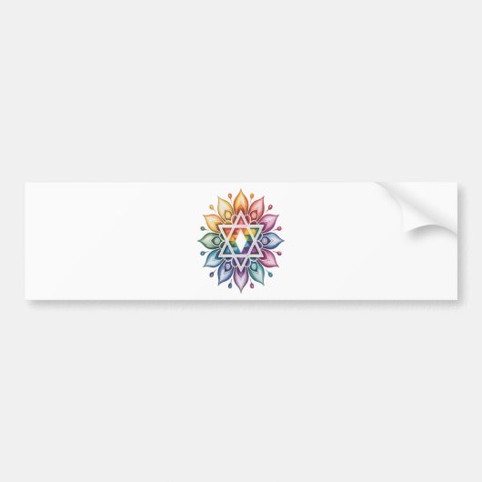 Regenboog Pride LGBT Bumpersticker (Voorkant)