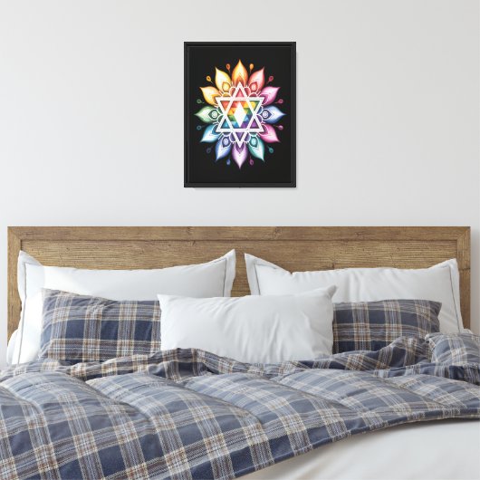 Regenboog Pride LGBT Canvas Afdruk (Insitu (Slaapkamer))