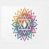 Regenboog Pride LGBT Fleece Deken (Voorkant (Horizontaal))