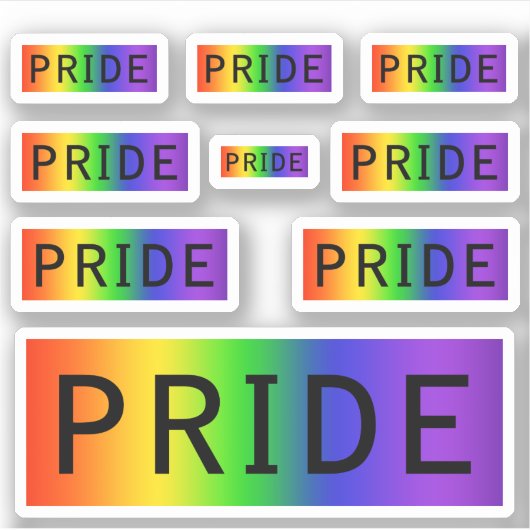 Regenboog Pride LGBT Sticker (Voorkant)
