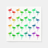 Regenboog Pride LGBTQ Flamingo's Patroon Servetten (Voorkant)