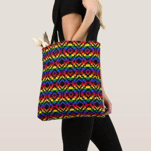 Regenboog Pride LGBTQ Geometrisch Tote Bag