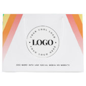 Regenboog Pride LGBTQ merkbedrijf voeg aangepaste  Groot Cadeauzakje (Voorkant)