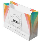 Regenboog Pride LGBTQ merkbedrijf voeg aangepaste  Groot Cadeauzakje (Voorkant Gekanteld)