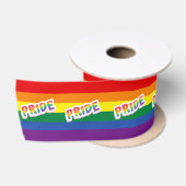 Regenboog Pride LGBTQ Satijnen Lint (Spoel)