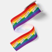 Regenboog Pride LGBTQ Satijnen Lint (Achterkant)