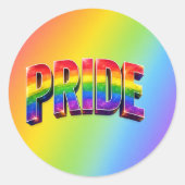 Regenboog PRIDE LGBTQIA+ Gemeenschap Ronde Sticker (Voorkant)