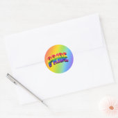 Regenboog PRIDE LGBTQIA+ Gemeenschap Ronde Sticker (Envelop)
