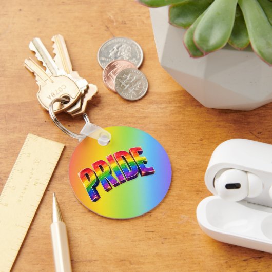 Regenboog PRIDE LGBTQIA+ Gemeenschap Sleutelhanger (Bureau)