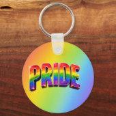 Regenboog PRIDE LGBTQIA+ Gemeenschap Sleutelhanger (Voorkant)