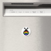 Regenboog Pride Lieveheersbeestje Magneet (Insitu (Vaatwasser))