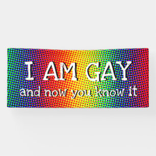 Regenboog Pride Op Maat Gemaakt Ik Ben Homo Spandoek