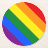 Regenboog Pride Papieren Onderzetter (Voorkant)
